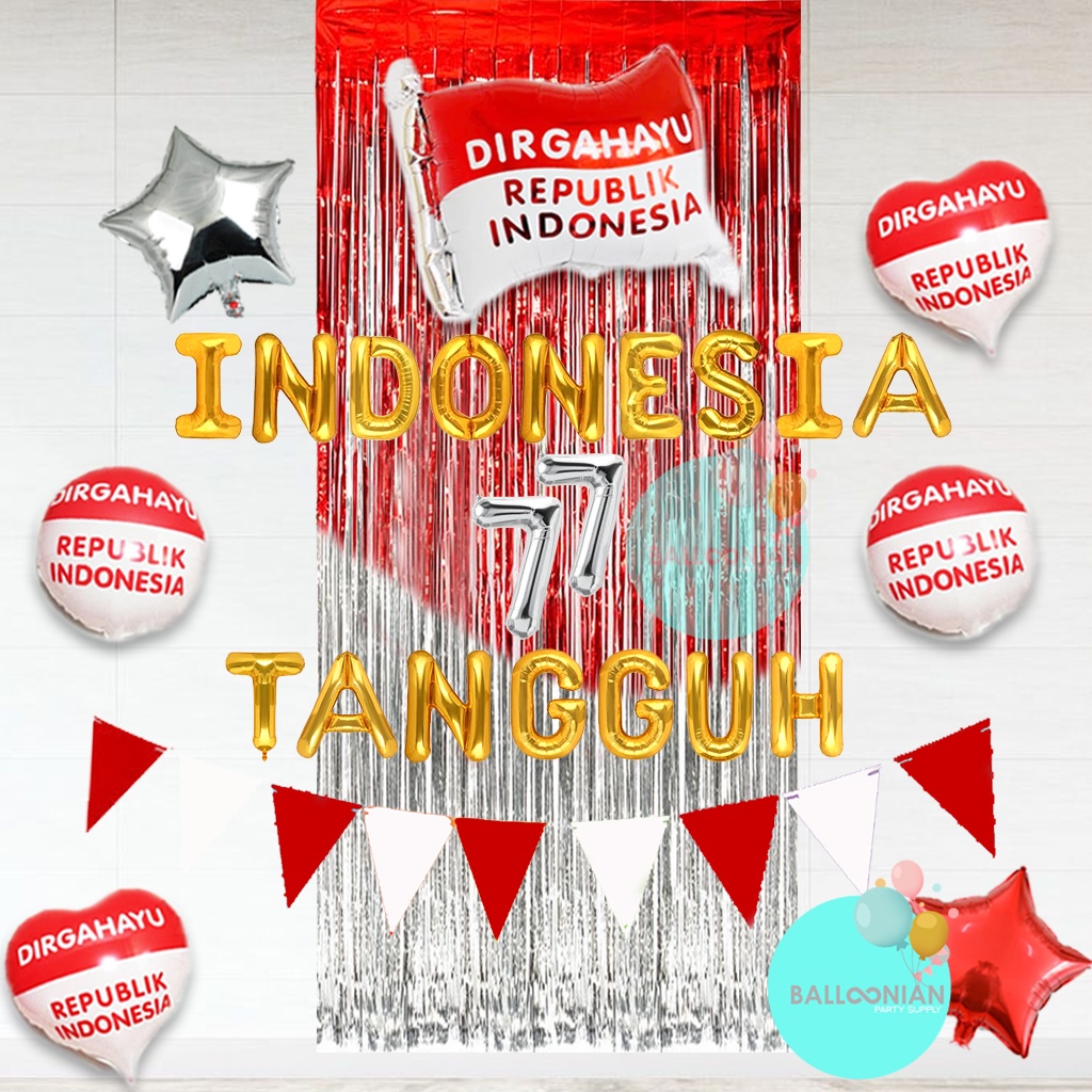 Jual COD DEKORASI HUT RI / DEKORASI HUT RI 77 / DEKORASI HUT RI 17