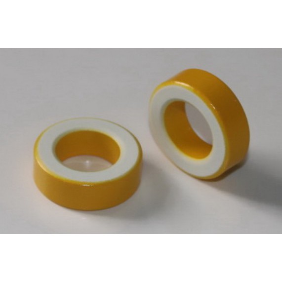 Jual toroid ring 3.3cm ferrite ferit ring toroid kuning putih 33mm ...
