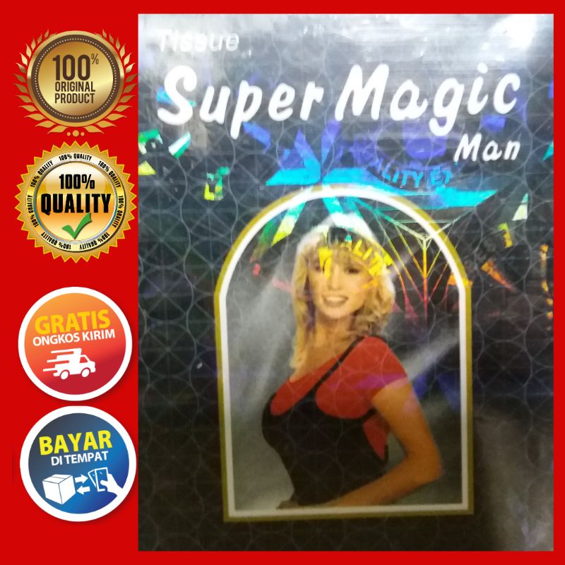Jual Tisu Tissue Super Magic Asli KEMENKES RI Khusus Untuk Pria Tahan ...