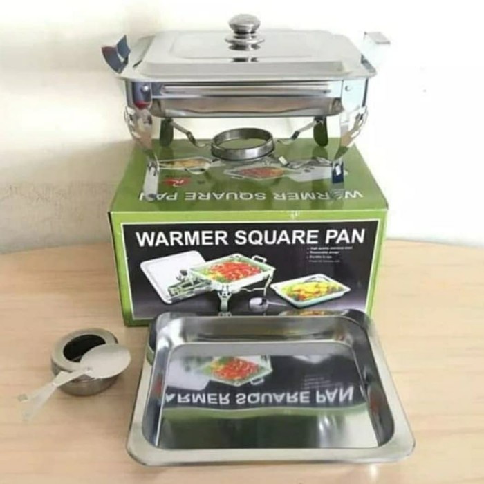 Jual Wadah Saji Prasmanan Pan With Stove Chafing Dish Stainless Steel ...