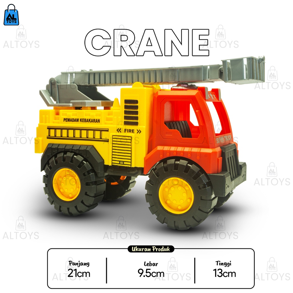 Jual Mainan Mobil Crane Tangga Pemadam Kebakaran AK91 | Shopee Indonesia