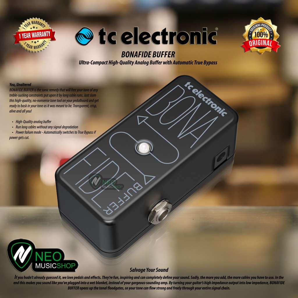 Jual TC ELECTRONIC BONAFIDE BUFFER Analog Buffer with Automatic True ...