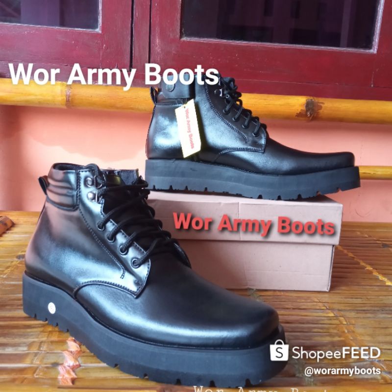 Jual Sepatu Pdh Polri Security Dishub Asn Type Model P Tlr Dob Sol Tebal Cm P Shopee