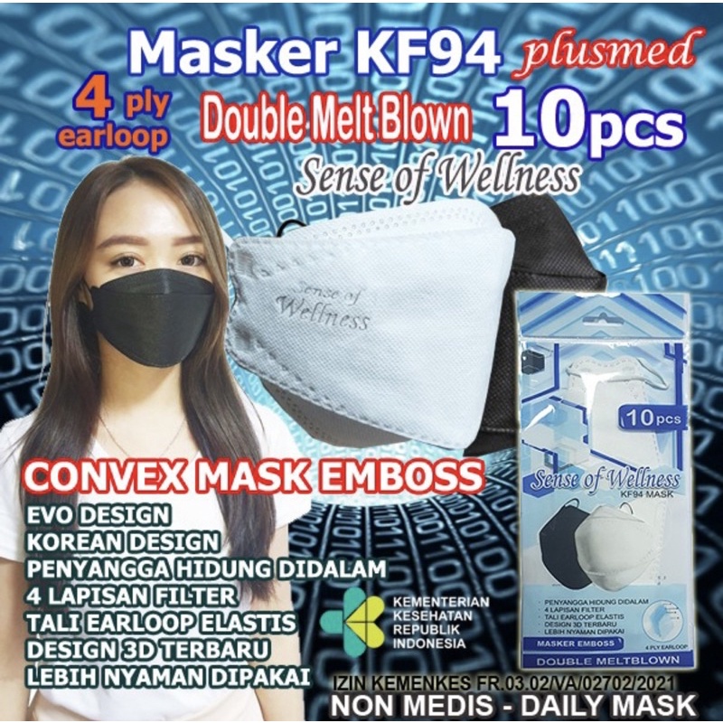 Jual Masker Kf Convex Mask Ply Non Medis Korea Kf Disposable Ply No Evo Mask Masker