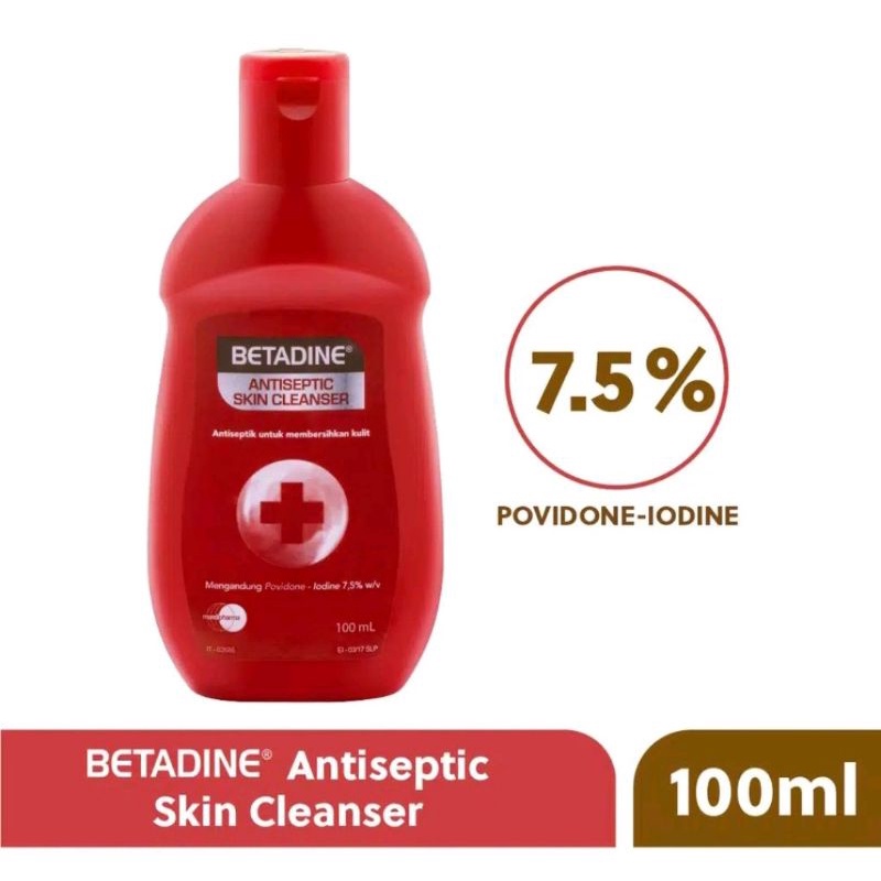 Jual Betadine Antiseptic Skin Cleanser 100 ml (ED 2025) Shopee