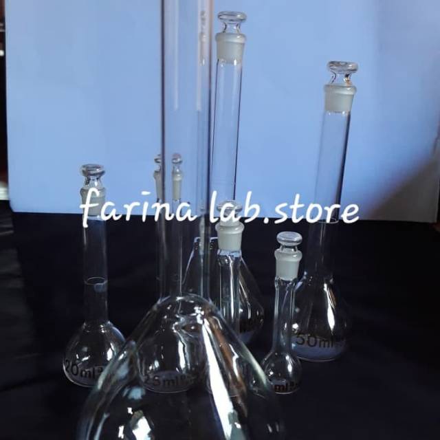 Jual Labu Ukur-Volumetric Flask 50ml Tutup Glass Pyrex Class A | Shopee ...