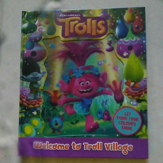 Jual Buku anak import Trolls welcome to troll village | Shopee Indonesia