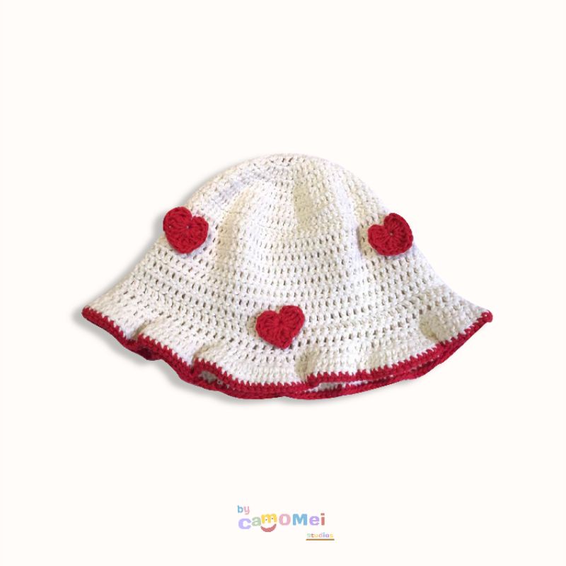 Jual lovely bucket hat—topi rajut [ready stock] | Shopee Indonesia