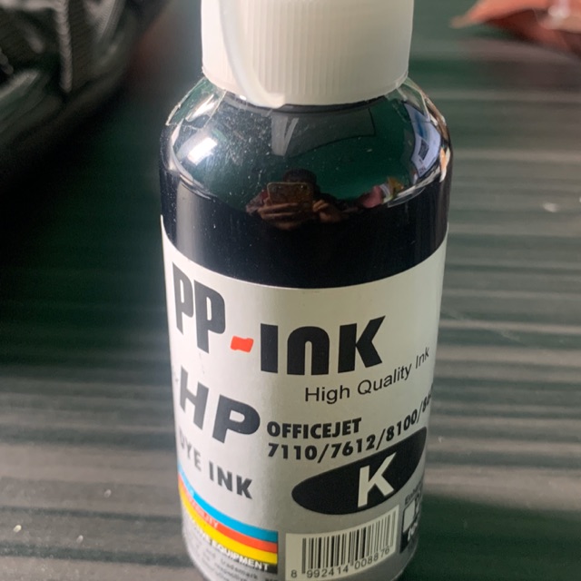 Jual Tinta officejet HP 7110 7612 8100 Dye Ink black | Shopee Indonesia