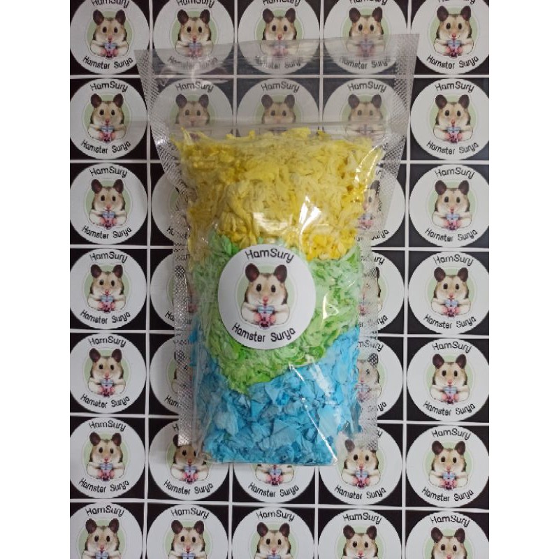 Jual Tissue Hamster Bedding Kemasan Besar / HomeMade menggunakan tangan