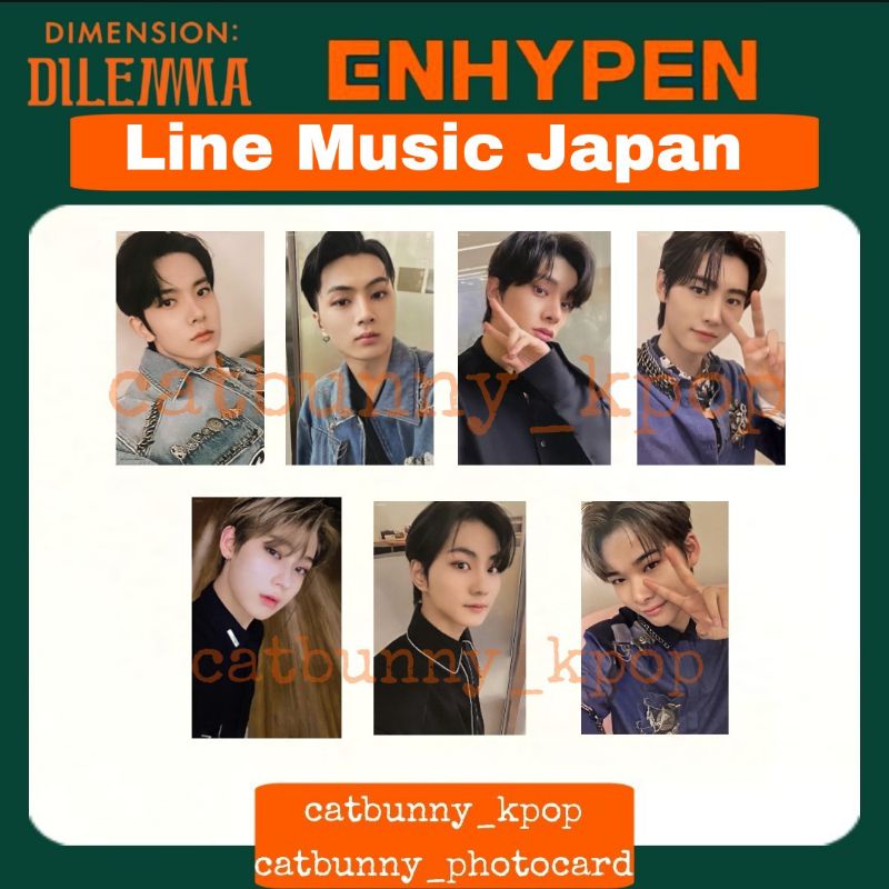 Jual Photocard Line Music Japan Enhypen Unofficial | Shopee Indonesia