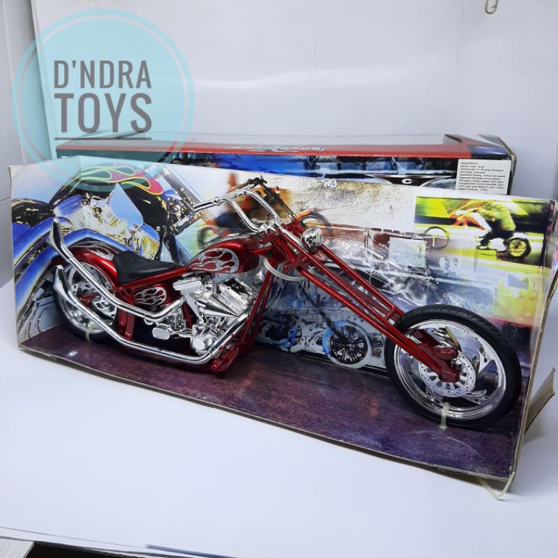 Jual Diecast Motor Choppers Custom Newray 1/12 Miniatur Harley Choppers ...