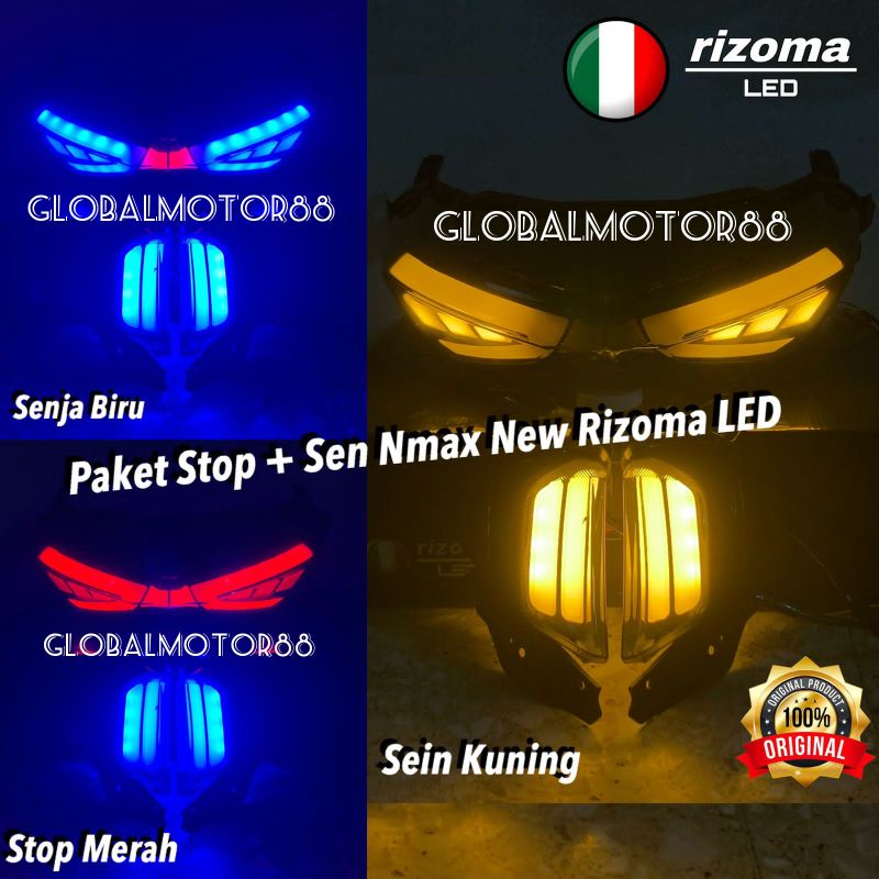 Jual Paket Lampu Sein Depan Lampu Belakang Stoplamp Yamaha Nmax New Rizoma Led Racing