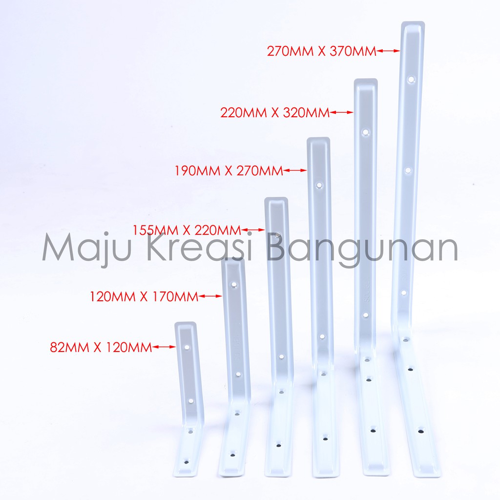 Jual Siku Rak L Tebal SOLIGEN 270mm x 370mm Shelf Bracket Ambalan Meja ...