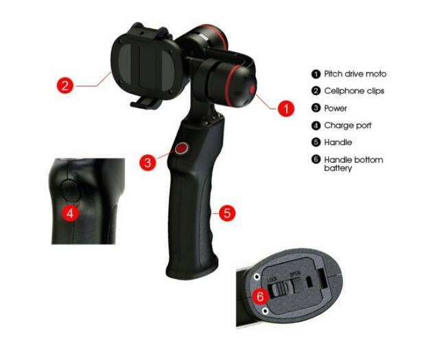 Jual Penyetabil kamera hp stabilizer smartphone camera wenpod sp1+