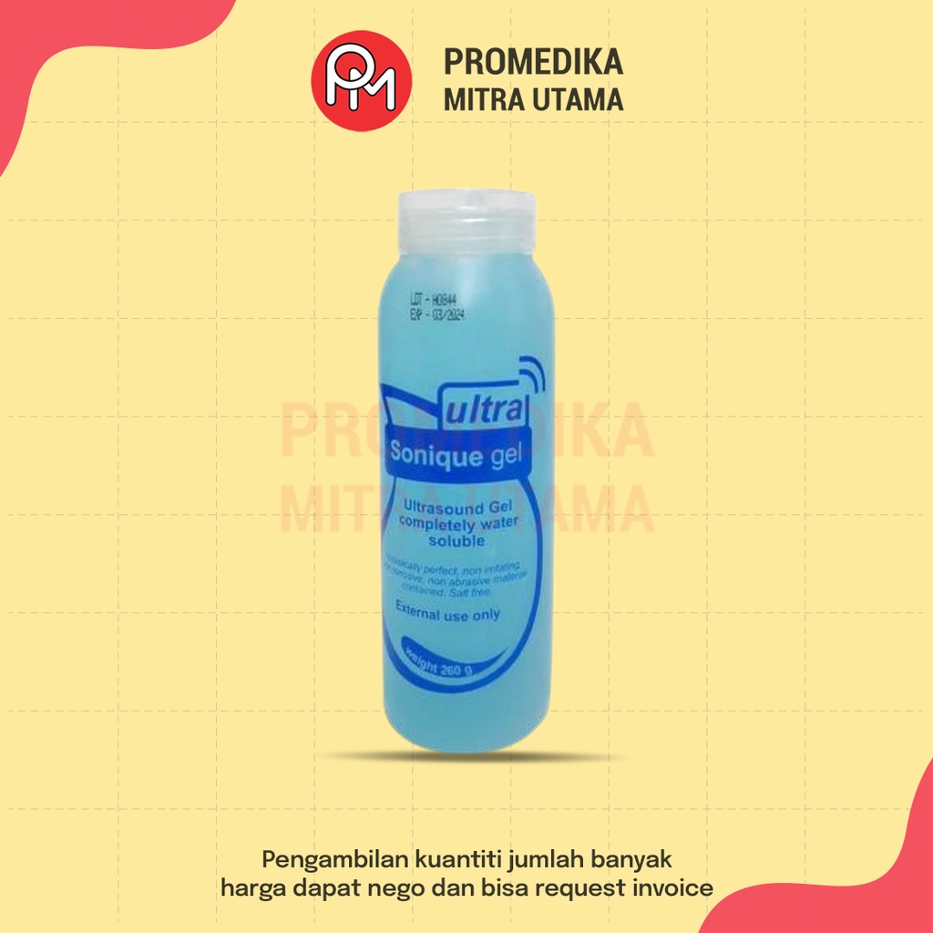 Jual USG / Ultra Sonique Gel 260 gram Gel untuk pemeriksaan pada ibu