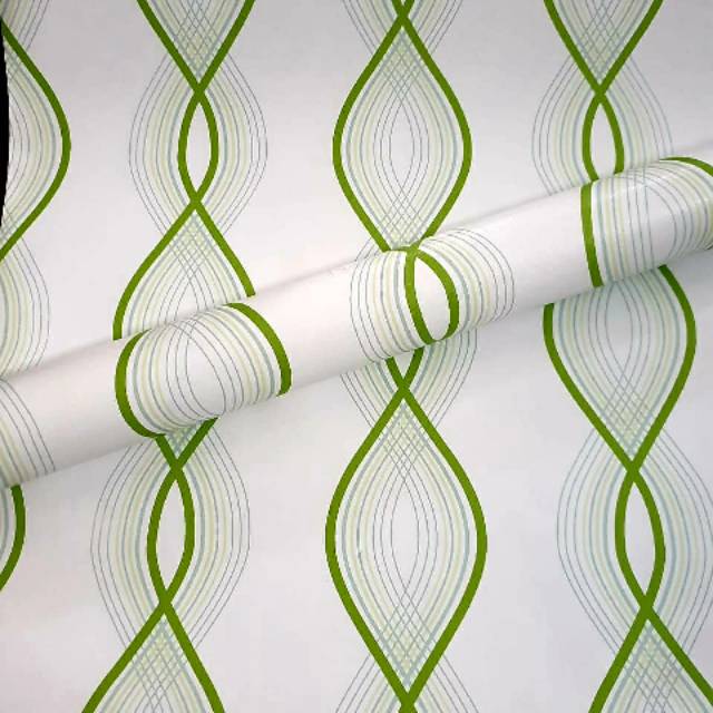 Jual Grosir Murah Wallpaper Sticker Dinding Warna dasar putih motif