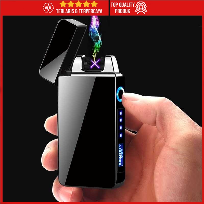 Jual Firetric Korek Api Elektrik Pulse Plasma Double Arc Lighter ...