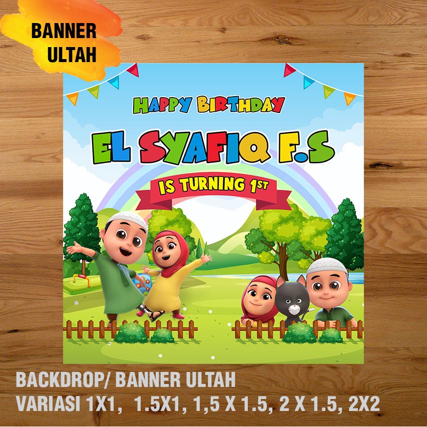 Jual NUSA RARA BANNER/ BACKDROP/ SPANDUK ULANG TAHUN UL-TAH | Shopee ...