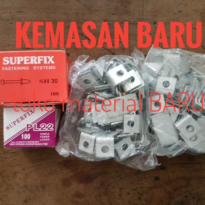 Jual superfix paku ramset mesiu angle clip 100 pcs Shopee Indonesia