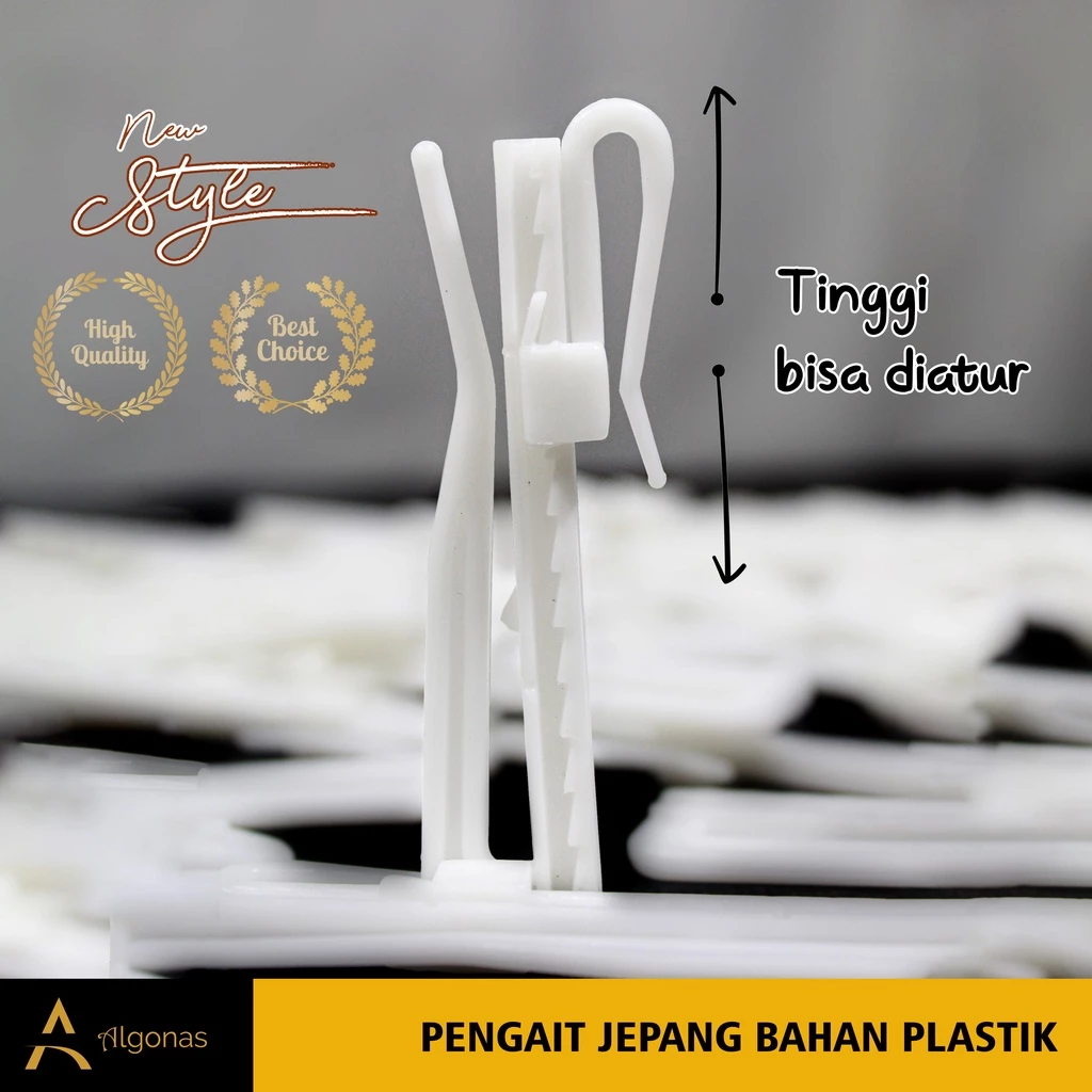 Pengait Hook Cantolan Jepang Bahan Plastik Aksesoris Gorden Vitrase Tirai