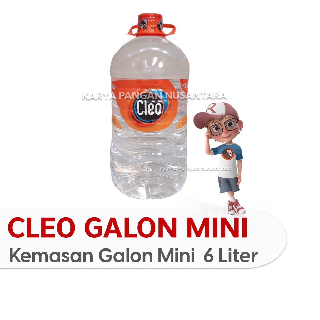 Jual Cleo Galon 6 Liter Air Mineral Cleo Galon Mini 6000ml Cleo Galon Kecil Shopee Indonesia 8848