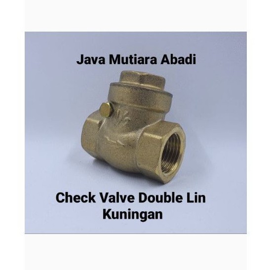 Jual Klep Tabok Kuningan Swing Check Valve Kuningan Pn16 Drat 1 2 Inch