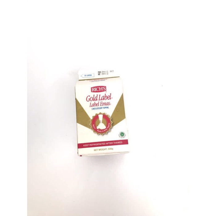 Jual Rich's Gold Label NonDairy Whipping Cream 500g Shopee Indonesia