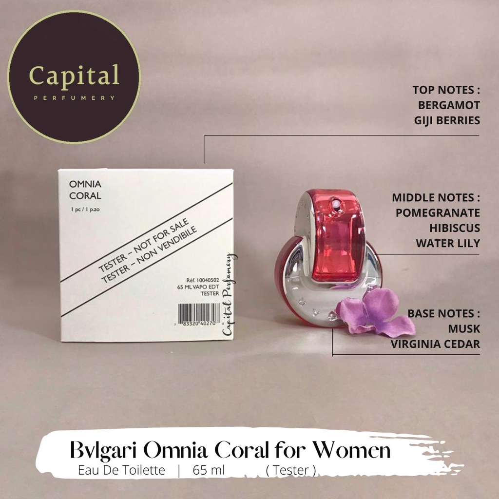 Bvlgari omnia 2024 coral tester