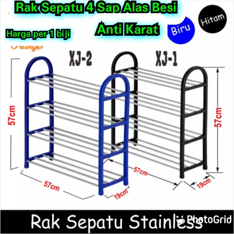 Jual Rak sepatu besi stainless Mini Dudukan sepatu Lemari Sepatu ...