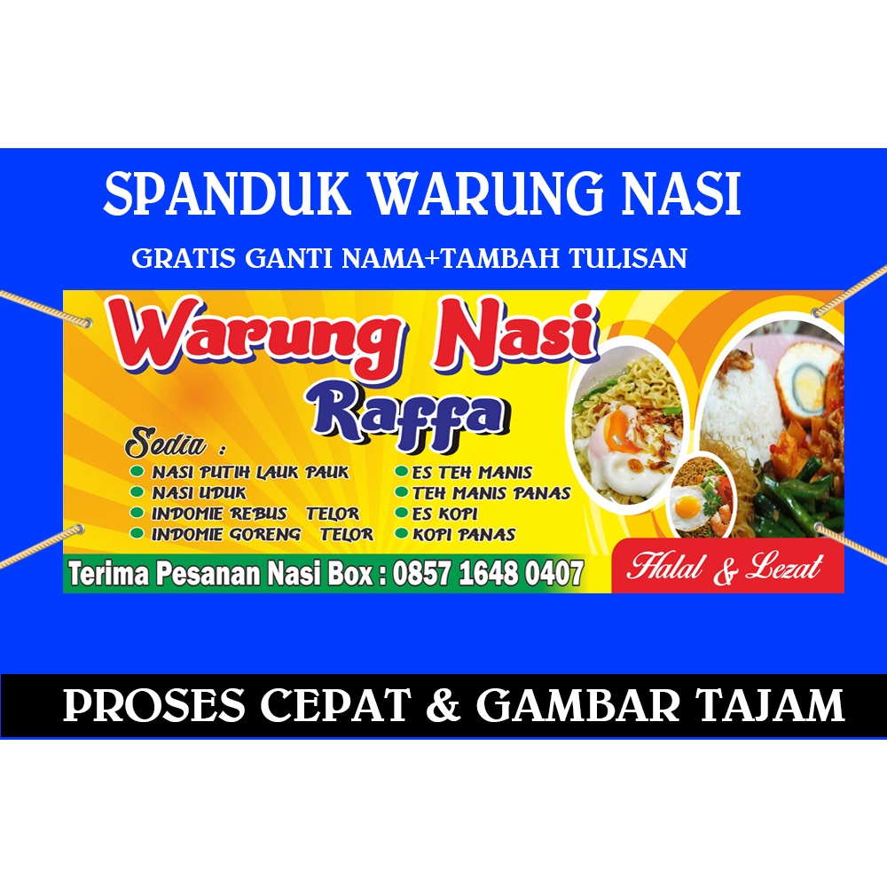 Jual Banner Spanduk Warung Nasi Shopee Indonesia