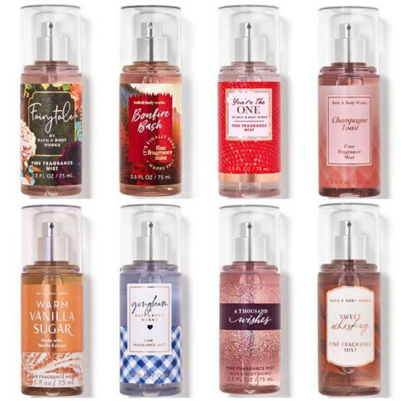 Jual BBW BATH AND BODY WORKS BODY MIST TRAVEL SIZE 75ml | Shopee Indonesia