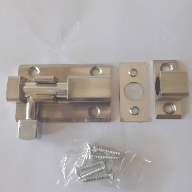 Jual Grendel Slot Pintu Slot Pintu Stainless Ukuran Inchi Tebal Shopee Indonesia