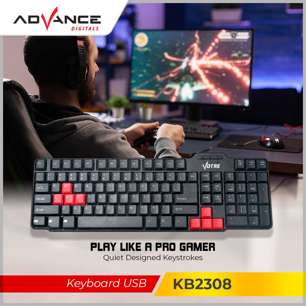 Jual 【READY STOCK】ADVANCE Keyboard USB MTech Komputer Laptop | Shopee ...