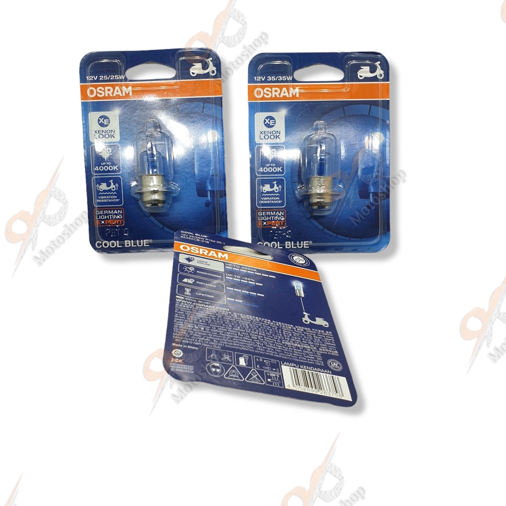 Jual Osram Cool Blue H6 Kaki-1 Lampu Depan Halogen Motor Bebek Matic ...