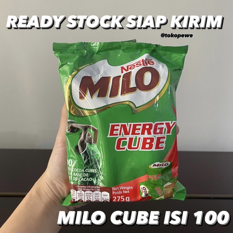 Jual Milo Cube Malaysia Isi 100 Cube Shopee Indonesia