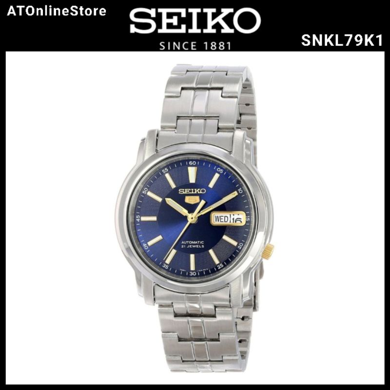 Jual Jam Tangan Seiko Snkl K Automatic Jewels Stainless Original