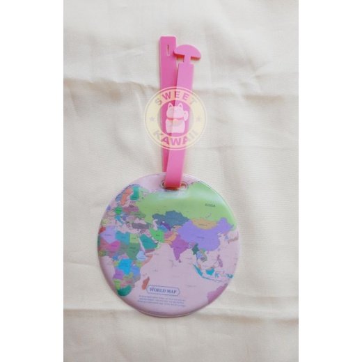 Jual Luggage Tag Label Koper Gambar World Map | Shopee Indonesia