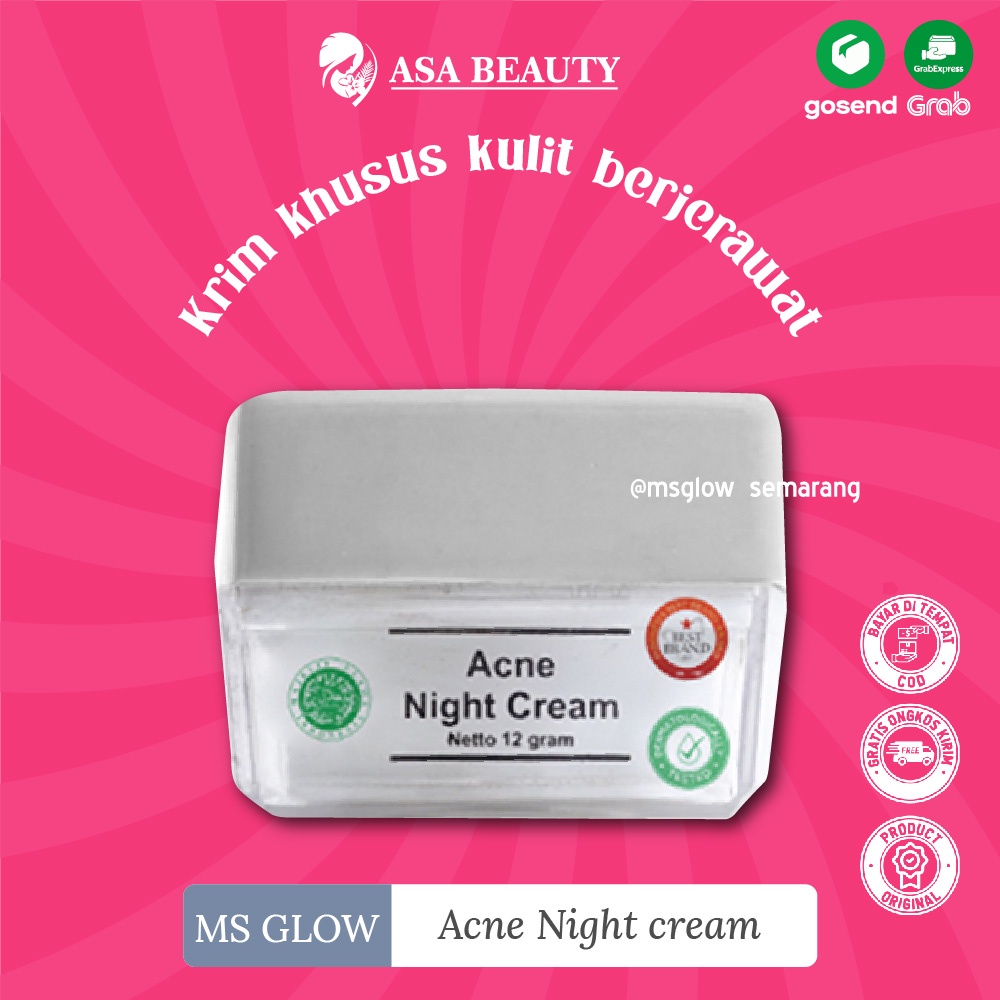Jual MS GLOW ACNE NIGHT CREAM Shopee Indonesia