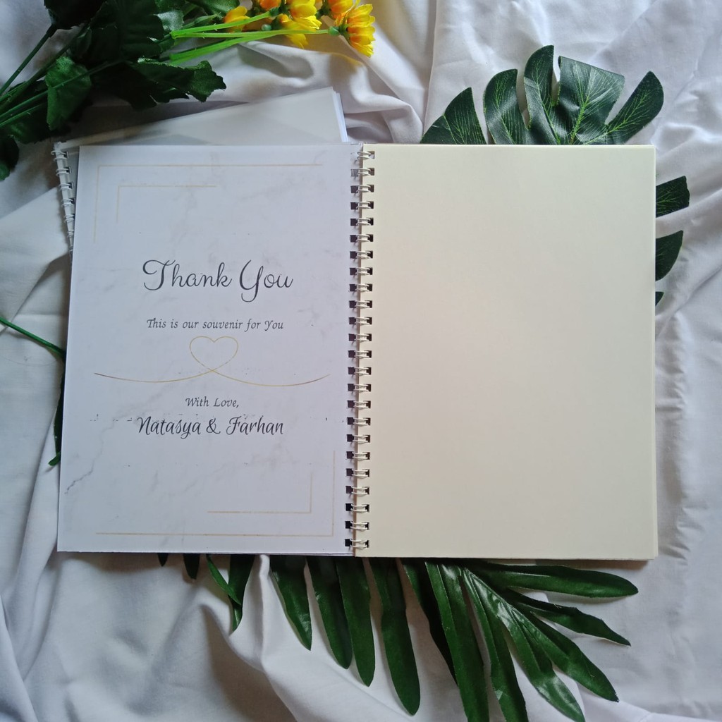 Jual Undangan Pernikahan Unik bentuk Notebook Bisa jadi Undangan ...