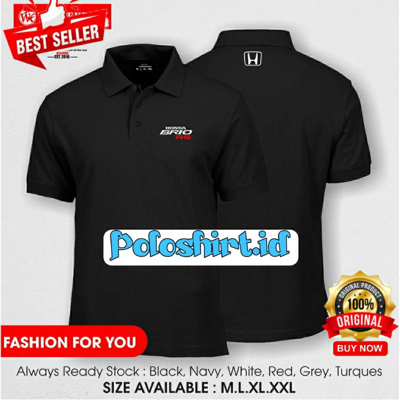 Jual Poloshirt Kaos Kerah Honda Brio Rs Otomotif Termurah Terlaris Shopee Indonesia