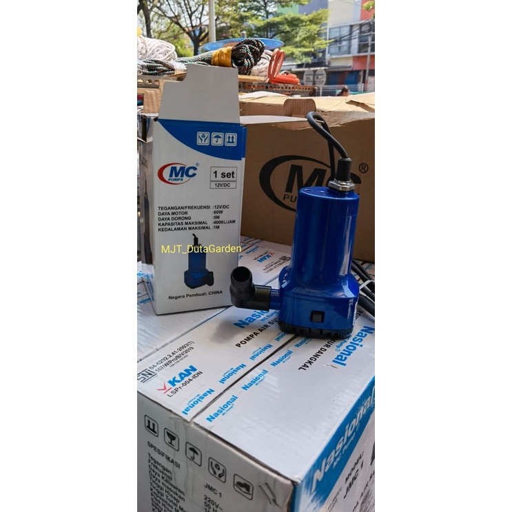 Jual pompa celup DC pompa rendam AKI 12 volt Merk MCPUMP | Shopee Indonesia