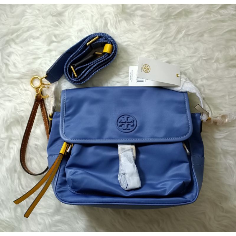 Tas Tory Burch TB Perry Nylon Crossbody Bluewood