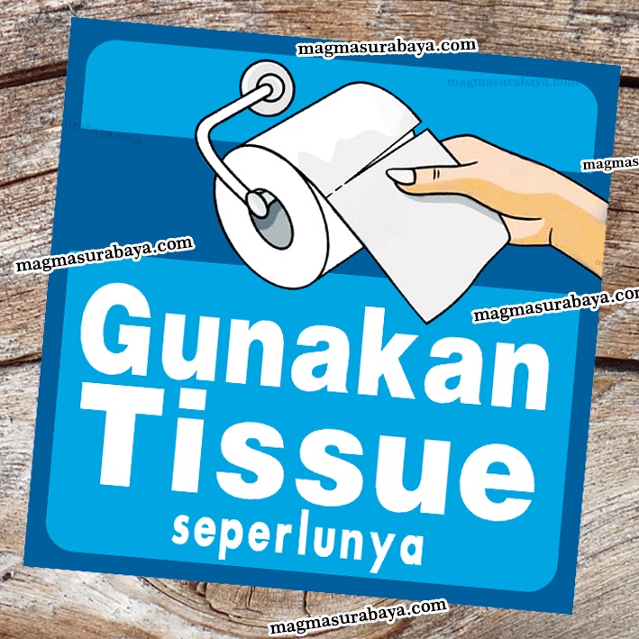 Jual Sticker Gunakan Tissue Seperlunya Stiker Hemat Energi Stiker