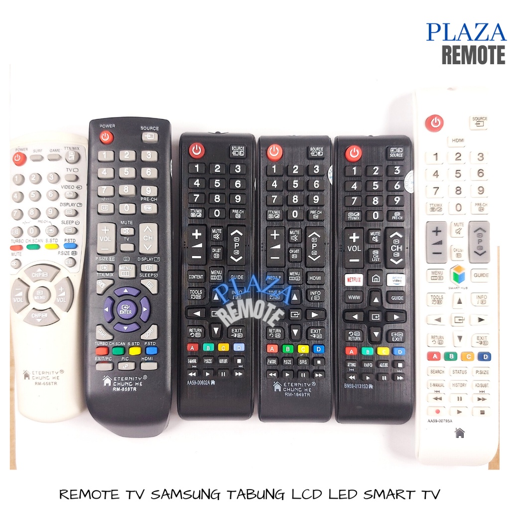 Jual REMOTE TV SAMSUNG TABUNG LCD LED SMART TV MULTIFUNGSI TANPA ...