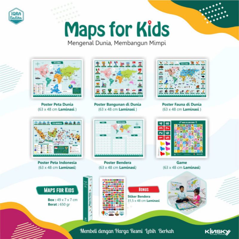 Jual Maps For Kids peta untuk anak balita | Shopee Indonesia