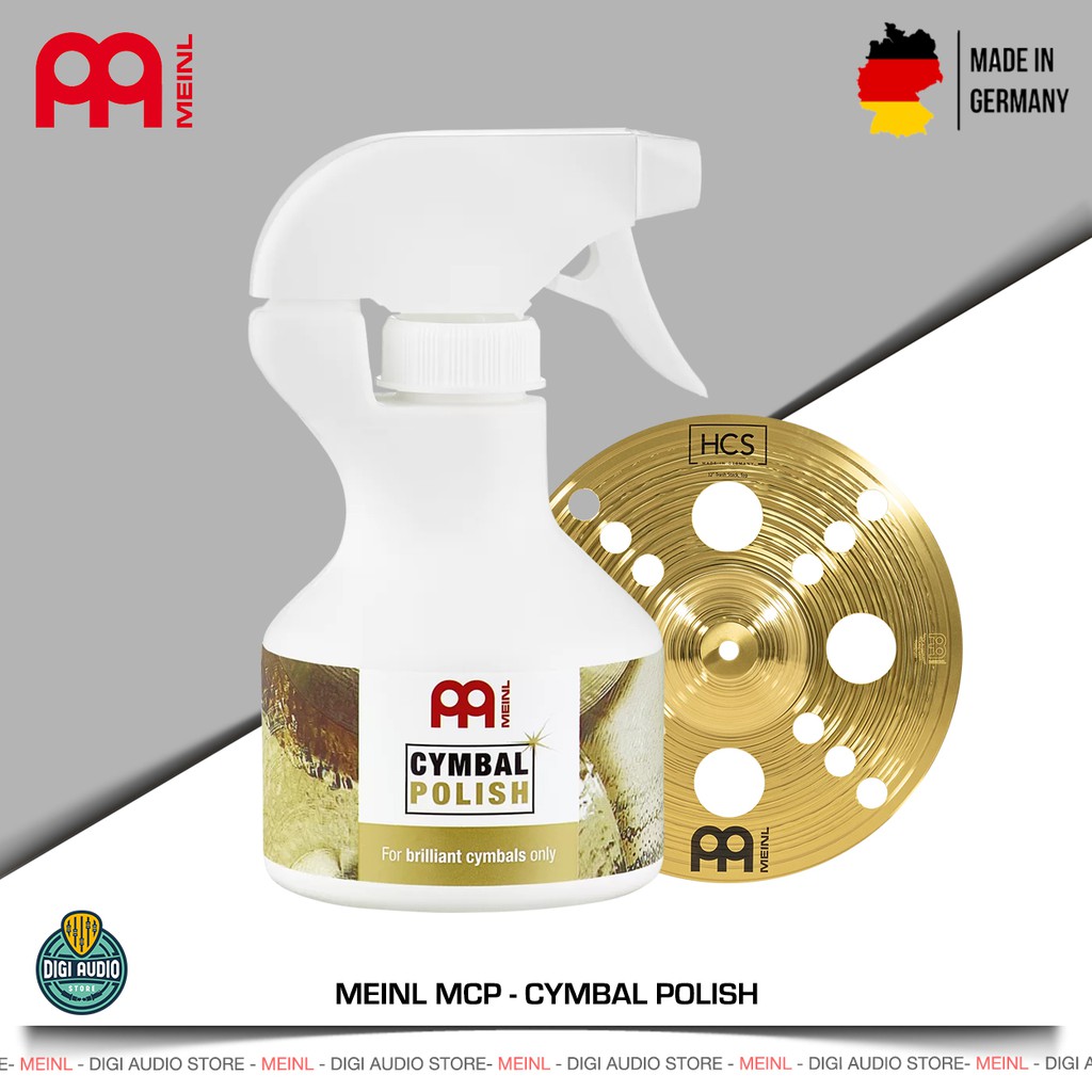 Meinl MCCK-MCP Kit Entretien Cymbales Complet - Polish + Protectant + Gants - Pour Cymbales Brillantes Durables Et Éclatantes