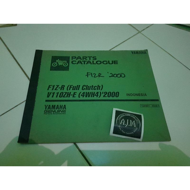 Jual Buku part katalog katalogue catalogue Catalog Copian Yamaha FizR ...