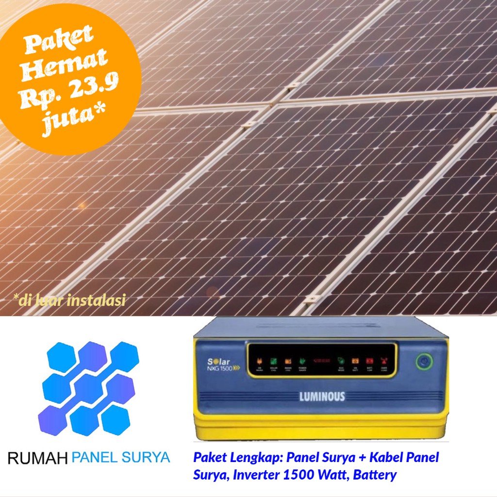 Jual Rooftop Panel Surya - Solar Home System - PLTS 800 Wp - Output ...