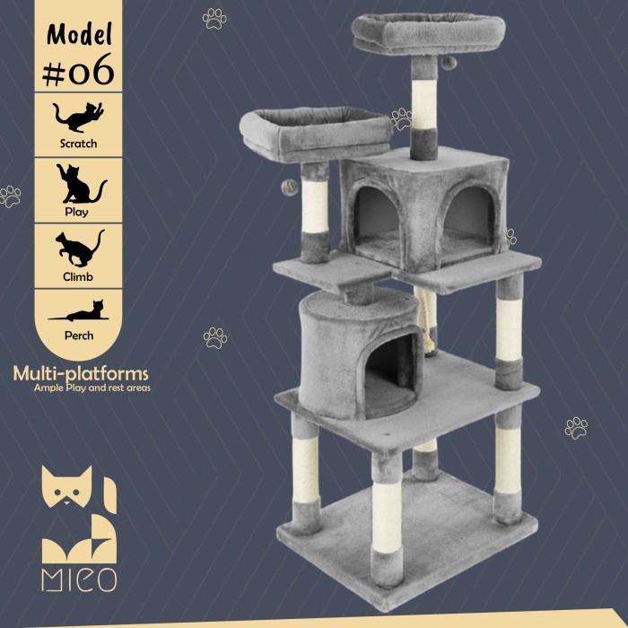 Cat Tree Cat Condo Cat House Cat Tower Kandang Rumah Kucing